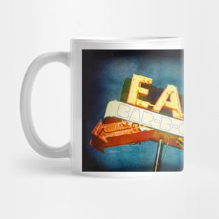 Eat Barbecue Vintage Sign Mug